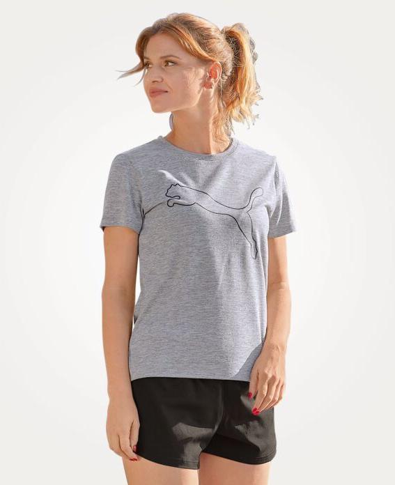 Actual product image Puma W TAD ESSENTIAL Heather Logo Tee (L)
