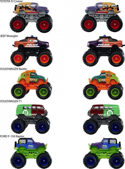 Productafbeelding Majorette Monster Rockerz Kleurwisselaars, 5-soort.