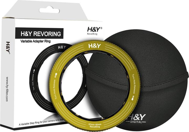 Image du produit H&Y RevoRing 67-82mm Variable Adapter For 82mm - Yellow (HY-RS82-Y) (Adaptateurs de filtre, 82 mm)