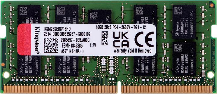 Produktbild Kingston KSM26SED8/16HD (1 x 16GB, 2666 MHz, DDR4-RAM, SO-DIMM)