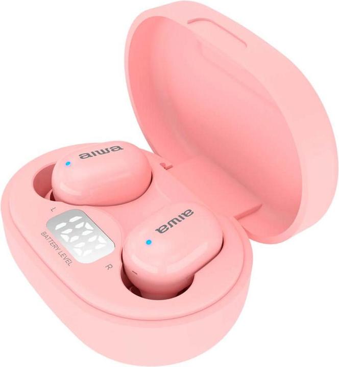 Immagine prodotto Aiwa EBTW-150PK Cuffie e auricolari wireless In Ear chiamate/musica Bluetooth Rosa (3 h, Senza fili)