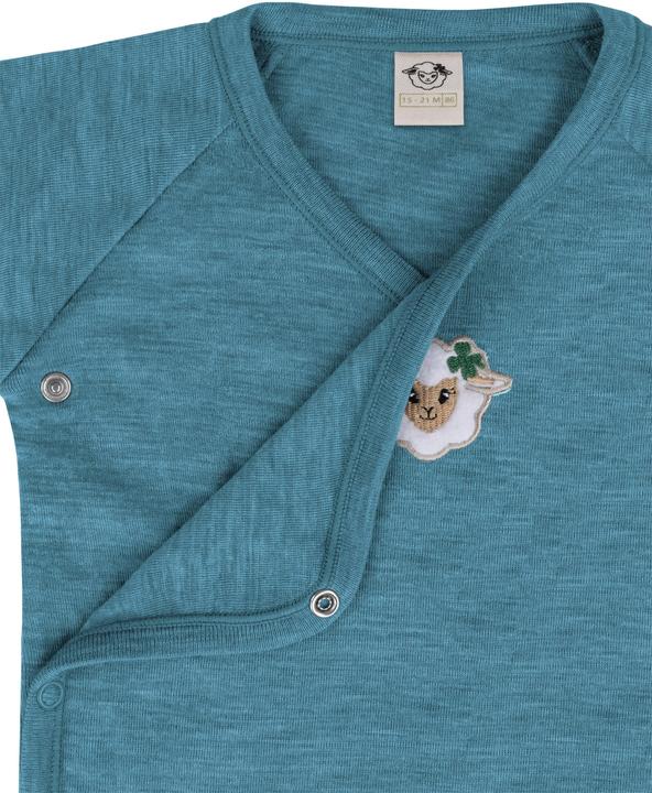 Produktbild Normani 3er Pack Merino Baby-Body langärmeliger Wickelbody für 0-24 Monate - 9349 (56)