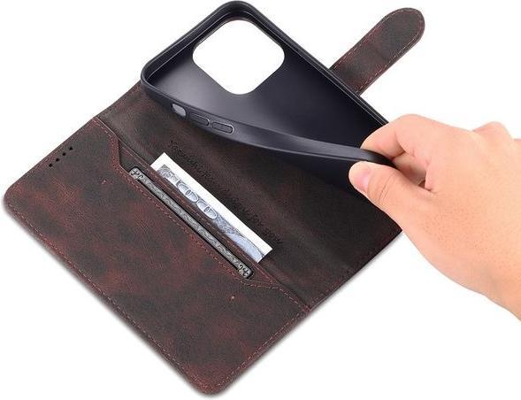 Actual product image MU Classic Retro Leather Bookcover Case (Apple iPhone 13 Pro Max)