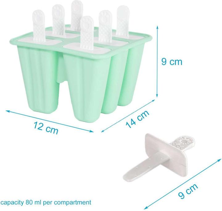 Produktbild Intirilife Silikon Eisform mit 6 Mulden