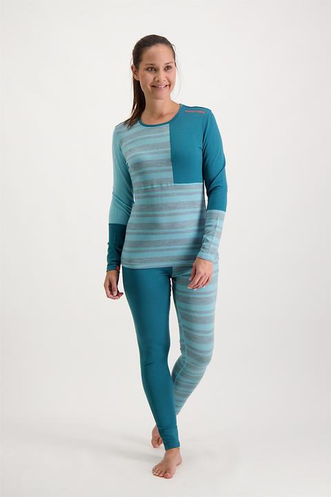 Actual product image Ortovox 'N' Wool Long Sleeve Shirt 185 waterfall (S)