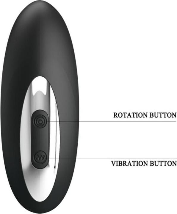 Actual product image Pretty Love Prostate Massager with Rotating and Vibrating Function