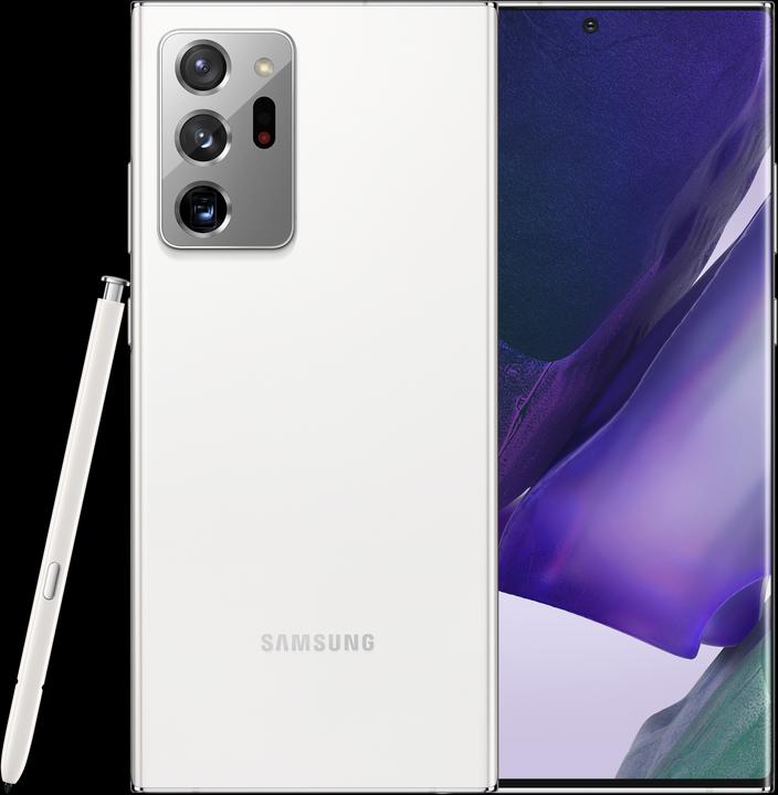 Image du produit Samsung Galaxy Note 20 Ultra Snapdragon (256 Go, Mystic White, 6.90", Double SIM hybride, 108 Mpx, 5G)