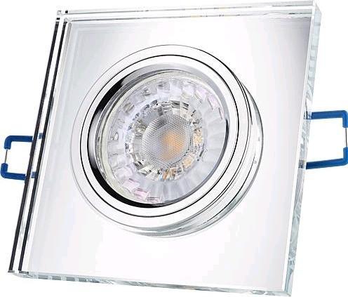 Produktbild Rolux Einbauleuchte mit Lichtrand quadrDF93013 (GU10)