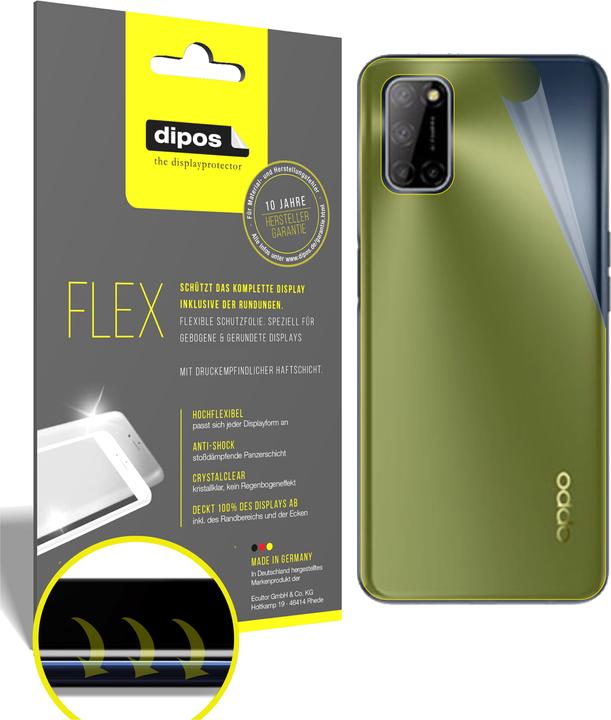 Produktbild Dipos Displayschutzfolie Full-Cover 3D (2 Stück, Oppo A52)