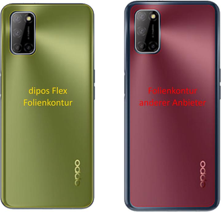Produktbild Dipos Displayschutzfolie Full-Cover 3D (2 Stück, Oppo A52)