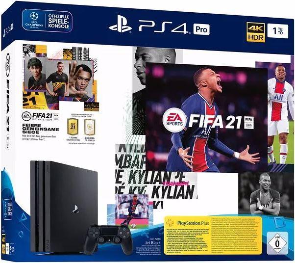 Produktbild Sony PlayStation 4 Pro + FIFA 21