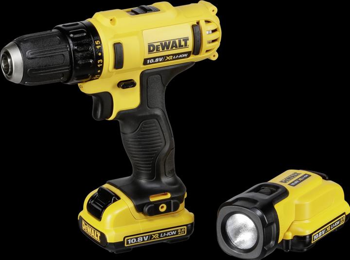 DeWalt DCD710D2F-QWDE 10.8V XR cordless drill screwdriver in case (Rechargeable battery operated)