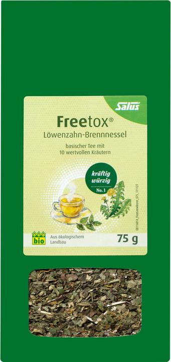 Produktbild Salus Freetox Löwenzahn-Brennnessel basischer Kräutertee, 75 g Tee