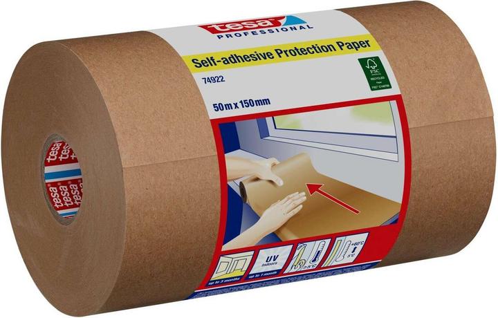 tesa Selbstklebendes Schutzpapier 1x Rolle 50 m x 15 cm (50 m, 150 mm)