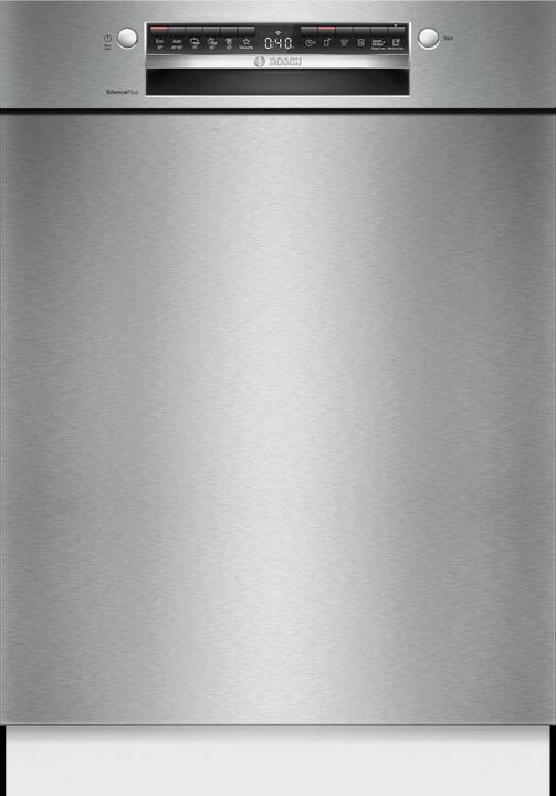 Bosch Hausgeräte Série 4, Lave-vaisselle sous plan, 60 cm, Acier brossé, SMU4ECS28E