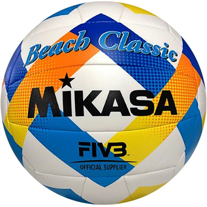 Immagine prodotto Mikasa Piłka siatkowa plażowa Beach Classic biało-niebiesko-żółta BV543C-VXA-Y (5) (5)