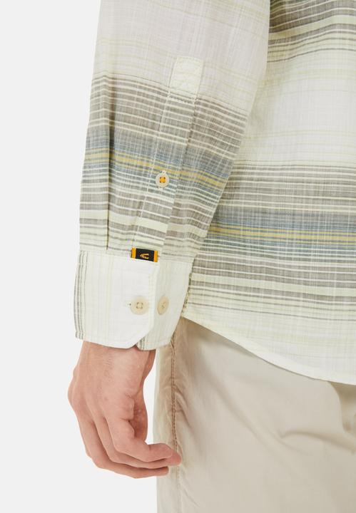 Actual product image Camel Active Gestreiftes Hemd aus reiner Baumwolle (L)