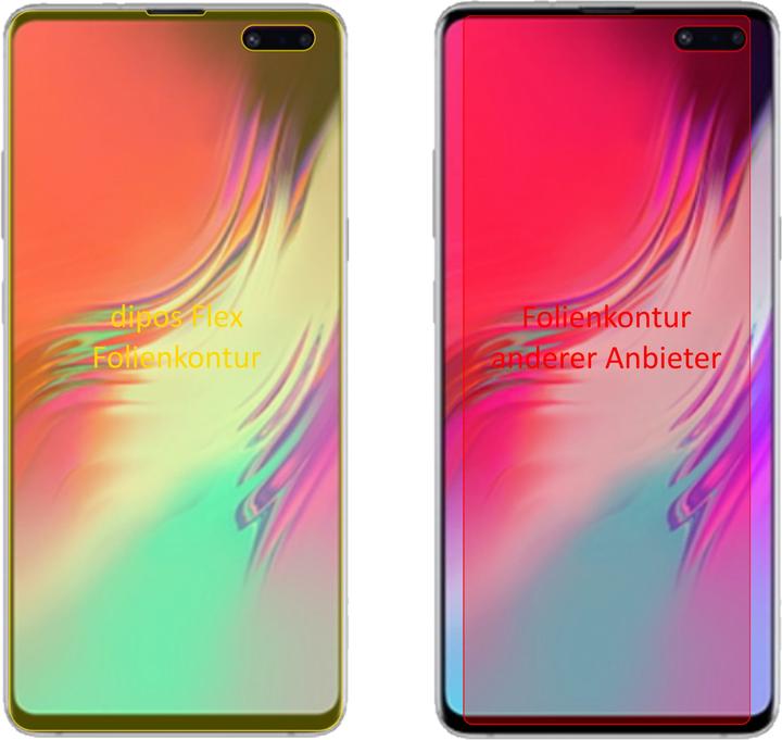Produktbild Dipos Displayschutzfolie Full-Cover 3D (3 Stück, Samsung Galaxy S10 5G)