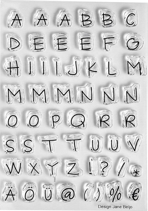 Produktbild Efco Clear Stempel-Set "Alphabet", ca. 7,4x10,5cm