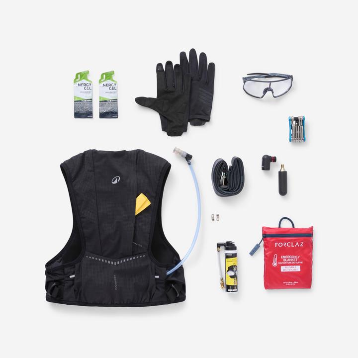 Rockrider Fahrrad Trinkrucksack 3 L / 2 L schwarz (3 l)