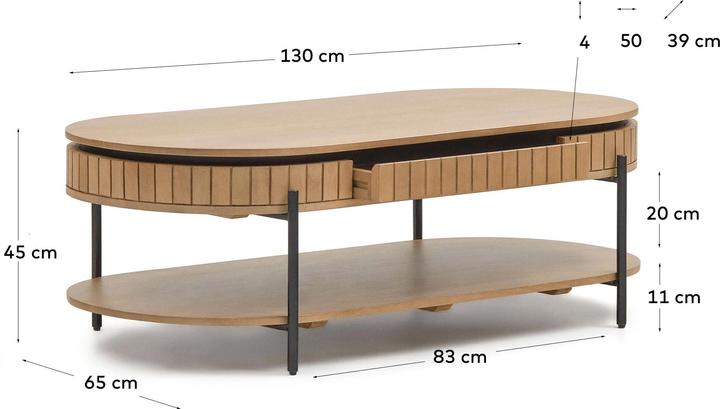 Actual product image Kave Home Licia (130 x 65 x 45 cm)