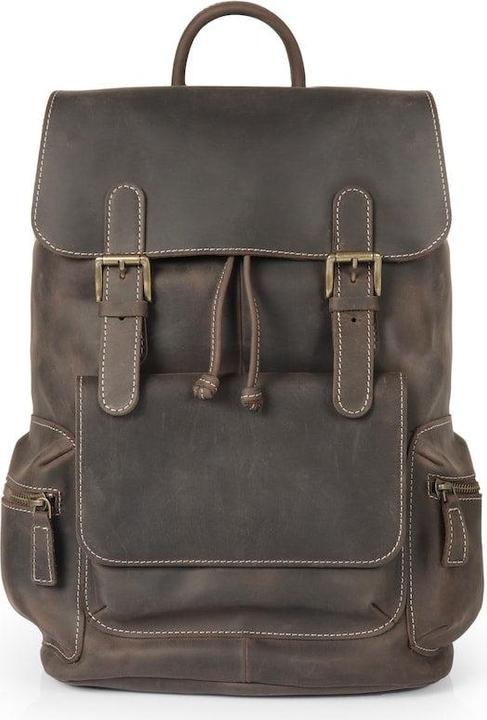 Only-Bags.Store Handcrafted Top Grain Leather Backpack, Weather-Resistant Hiking, Women & Men Purse, Unisex