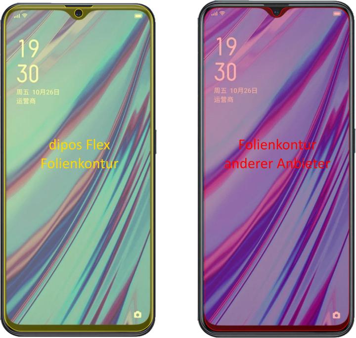 Produktbild Dipos Displayschutzfolie Full-Cover 3D (3 Stück, Oppo A9X)
