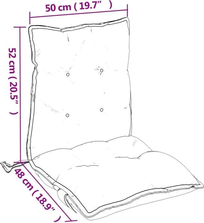 Actual product image VidaXL Jeriah (100 x 50 x 7 cm)