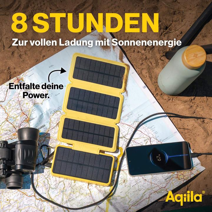 Immagine prodotto Aqiila Powerbird BS10 - powerbank solare da 10000 mAh (10000 mAh, 20 W, 37 Wh)