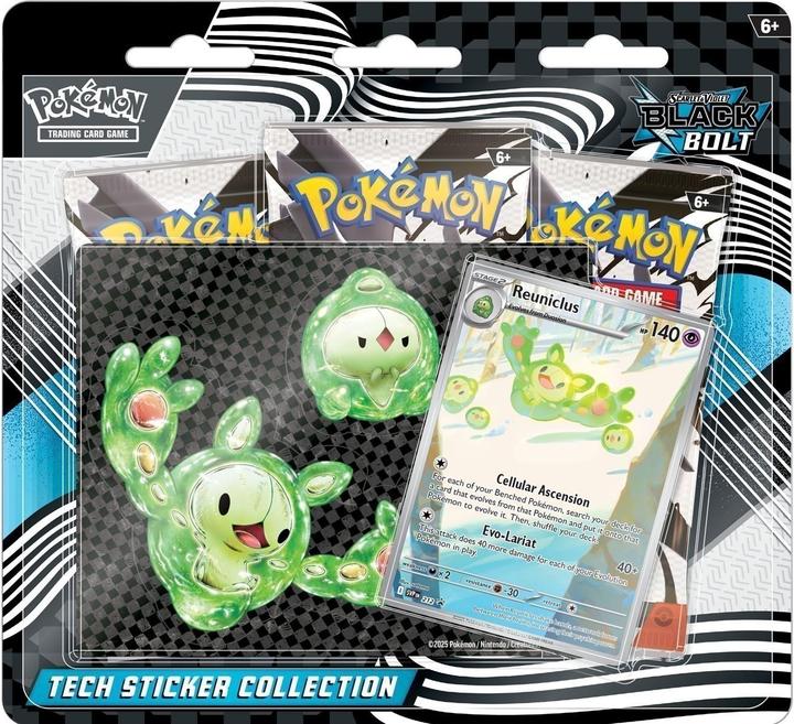 Actual product image Asmodée Pokemon Black Bolt Tech Sticker Collection (EN) (English, Blister pack)
