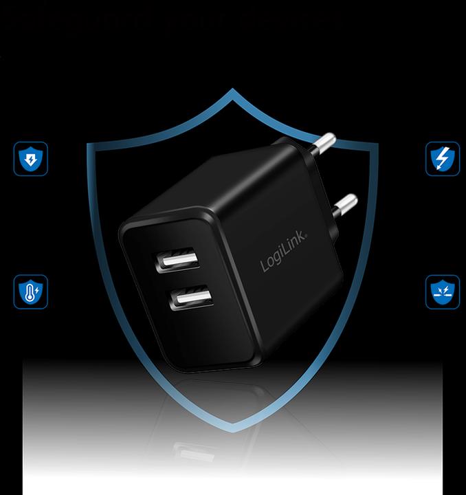 Actual product image LogiLink USB socket adapter (12 W)