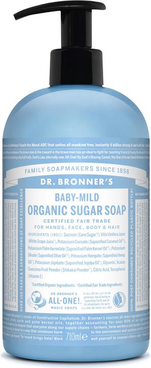Dr. Bronner's Organic Sugar Soap Baby Mild 710 ml (710 ml)