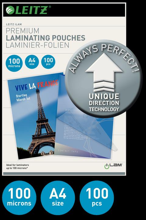 Actual product image Leitz Laminating foil (A4, 100 Piece, 100 µm)