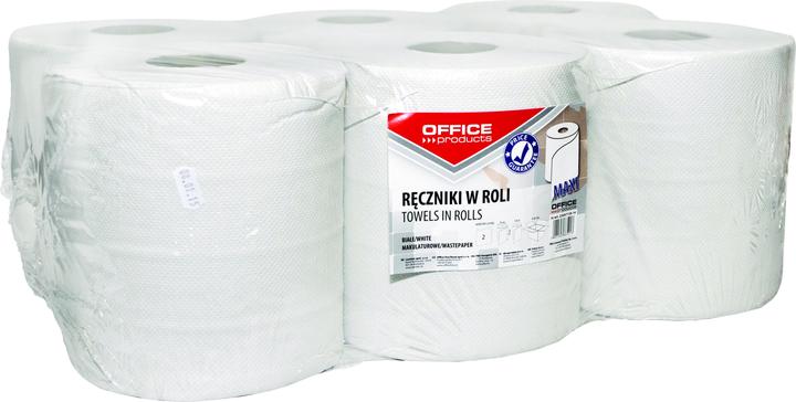 Office Products Towels made of recycled paper, in a roll, maxi, 2-ply, 120 m, 6 pieces, white (6 x)