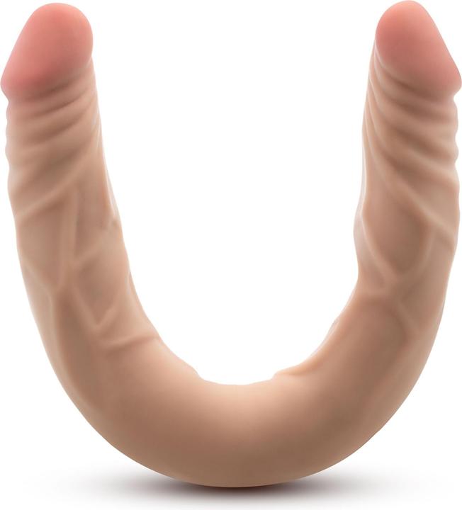 Blush dr. skin plus 14” posable double dong beige