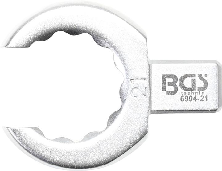 BGS Einsteck-Ringschlüssel offen 21 mm Aufnahme 9 x 12 mm (21 mm)