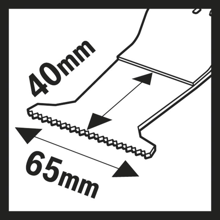 Actual product image Bosch Professional Zubehör BIM Plunge cut saw blade AII 65 APB, Wood and Metal, 40 x 65 mm, pack of 1
