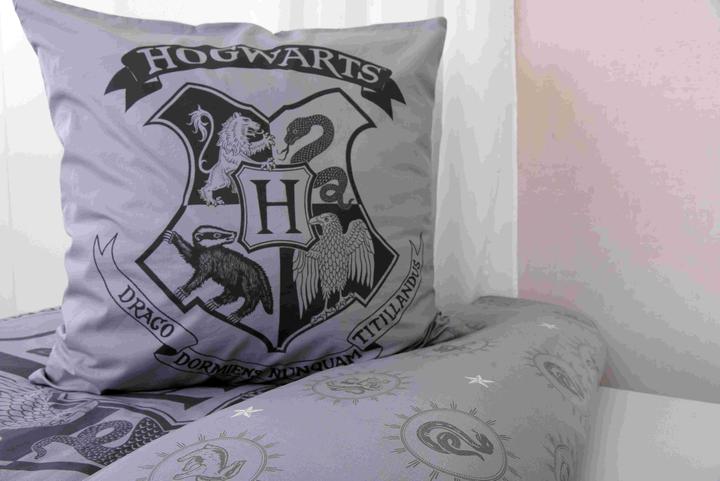Produktbild Herding Harry Potter Bettwäsche Grau 135 x 200 cm / 80 x 80 cm