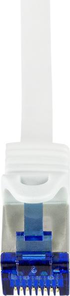 Image du produit LogiLink Câble patch Ultraflex, Cat.6A, S/FTP, 1,0 m, blancá (S/FTP, CAT6a, 1 m)