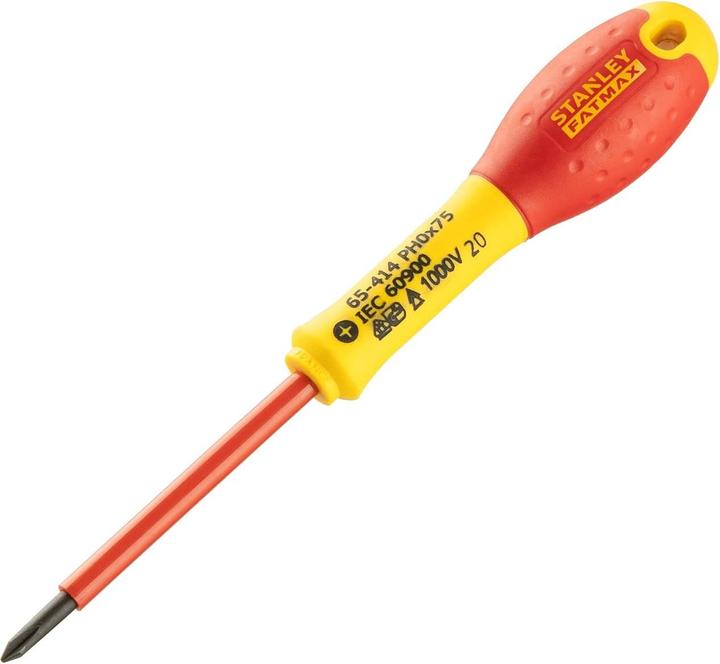 Brother Fatmax Insulated Screwdriver VDE PH0x75 mm