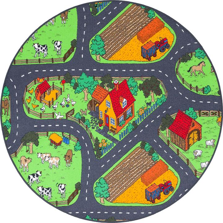 Produktbild Snapstyle Kinder Spiel Teppich Bauernhof (200 x 200 cm)