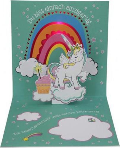 Immagine prodotto Magni Depesche 0011694-052 Biglietto d'auguri pop-up per un compleanno, biglietto pieghevole con musica (1 pz.)