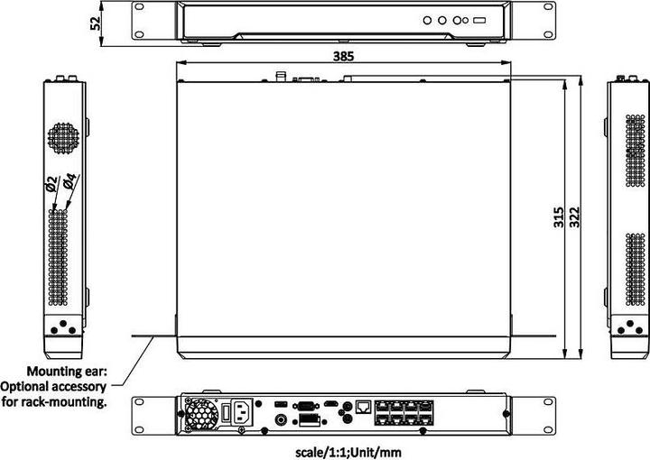 Image du produit Hikvision M SERIES 8K NVR 8 CHANNEL 2HDD 8POE (303616298) (Enregistreur vidéo en réseau (NVR))
