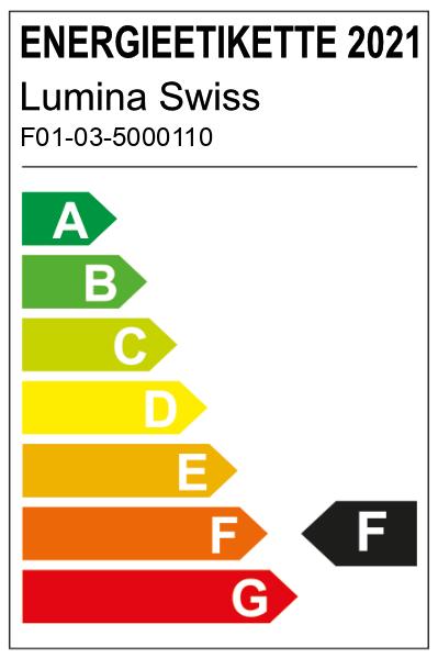 Label énergétique Lumina Swiss Projecteur LED Slim 30W blanc jour 4000K (3000 lm, IP65)