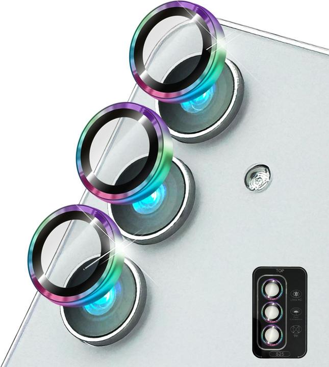 Actual product image Nalia Focus.Pro CLX - Kameraschutz Linsenglas Reflexionsfrei - Camera Lens Protector (1 Piece, Samsung Galaxy S25)