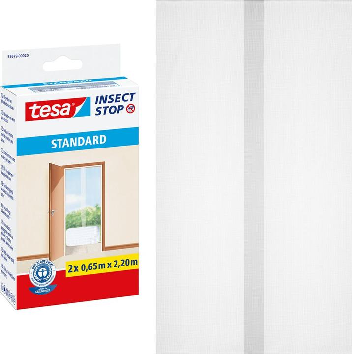 Actual product image tesa Insect screen STANDARD for windows, with Velcro tape, without drilling (120 x 220 cm)