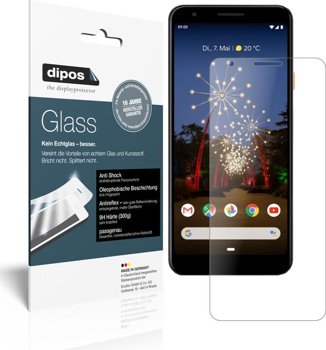 Produktbild Dipos Displayschutz Anti-Shock und Matt (2 Stück, Google Pixel 3a)