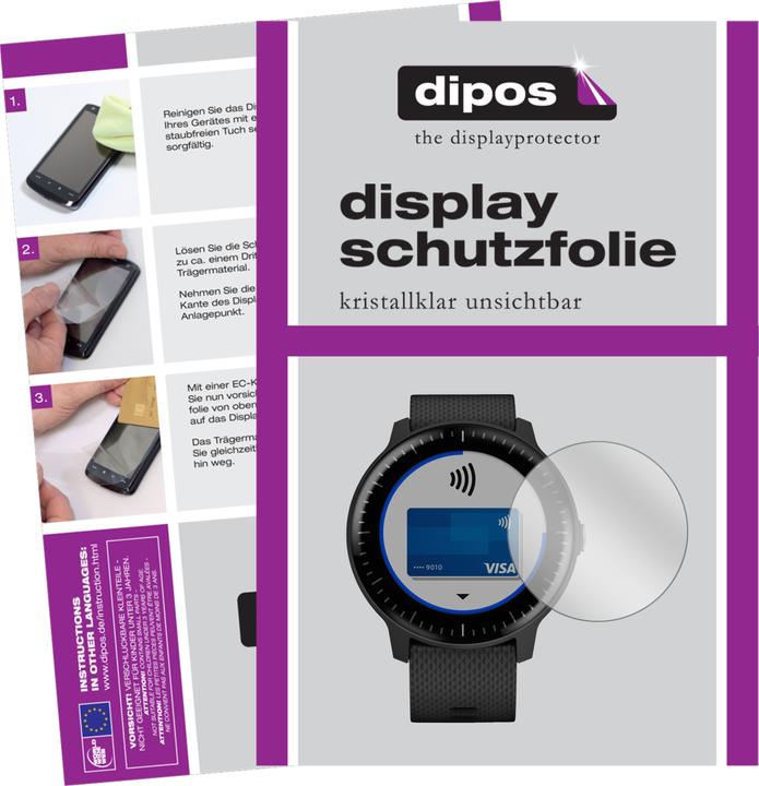 Dipos Displayschutzfolie Crystalclear (Vivoactive 3 Music)
