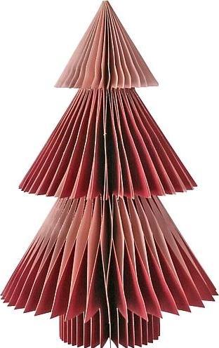 Söllner Floristik Arbre en papier bordeaux et vieux rose 30 cm