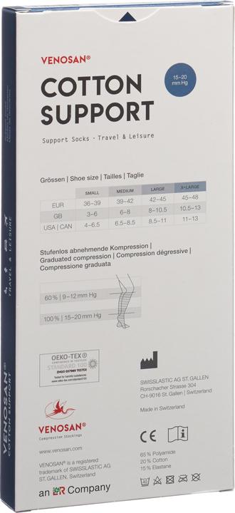 Immagine prodotto Venosan COTTON SUPPORT Calzini A-D navy (M)